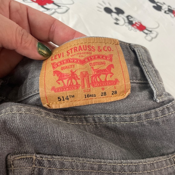 Levi’s 514 Slim Straight Gray Jeans Pants - Picture 4 of 8